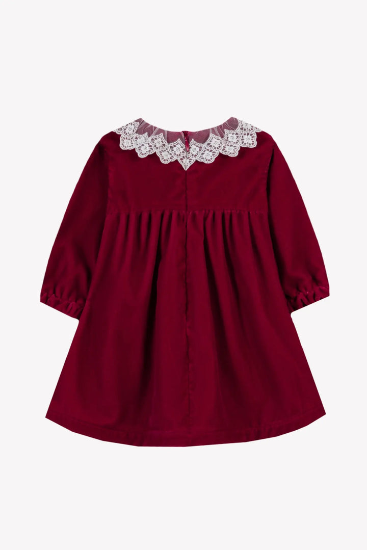 Blue Almonds Ltd Baby Girls Cherry Red Dress Tartine et Chocolat