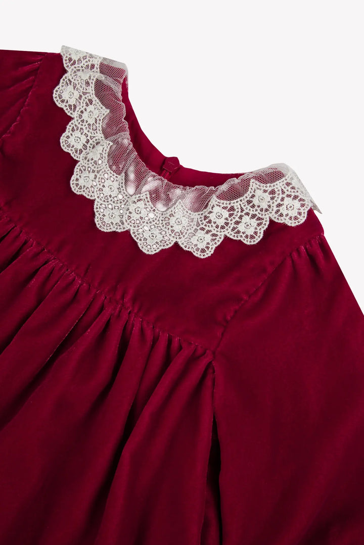 Blue Almonds Ltd Baby Girls Cherry Red Dress Tartine et Chocolat