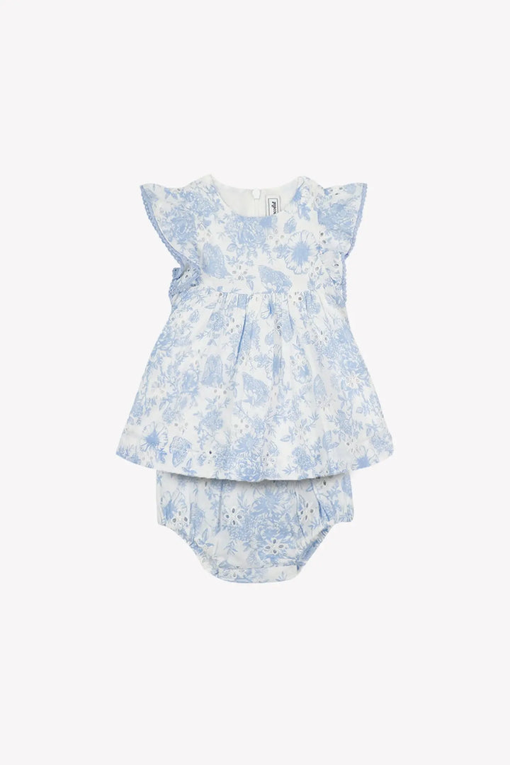 Blue Almonds Ltd Baby Girls Dress - Azure Tartine et Chocolat