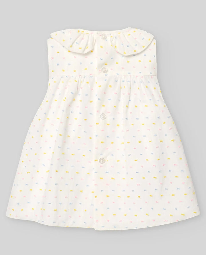 Blue Almonds Ltd Baby Girls Dress Set in Rainbow Parade Paz Rodriguez