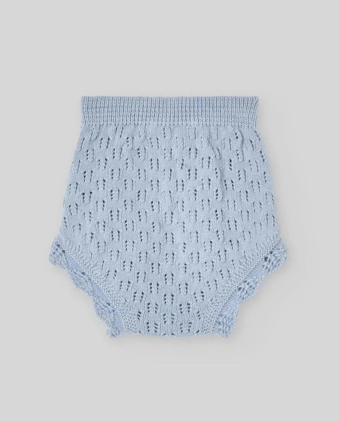 Blue Almonds Ltd KNIT NEWBORN BLOOMERS ESPUMA V26 - Sky Blue Paz Rodriguez