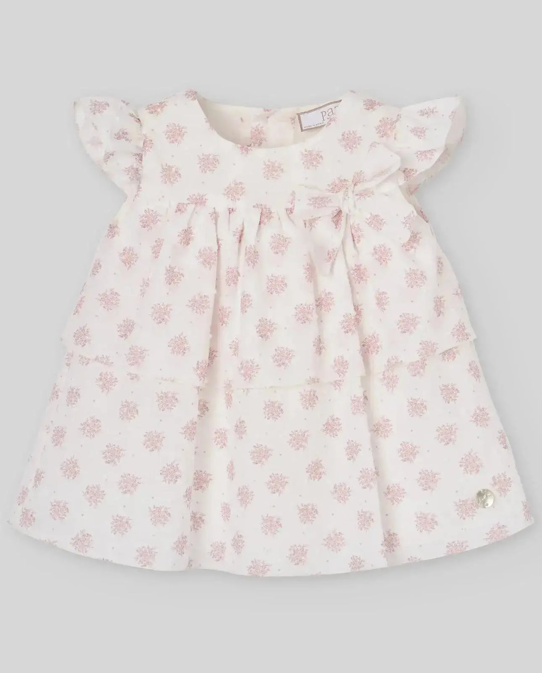 Blue Almonds Ltd WOVEN NEWBORN DRESS MIMOSA - Dune Pink Paz Rodriguez
