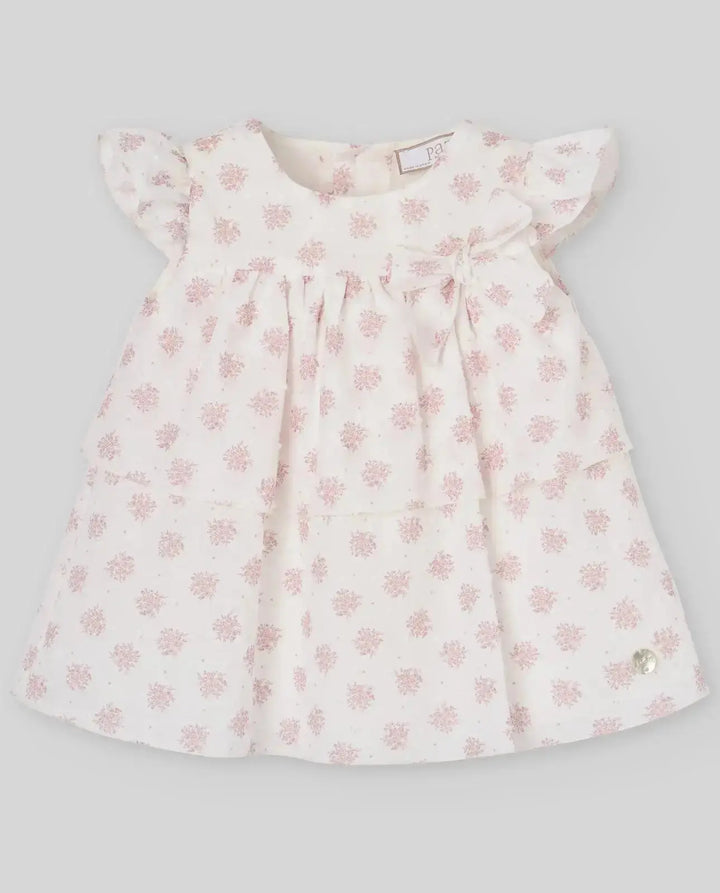 Blue Almonds Ltd WOVEN NEWBORN DRESS MIMOSA - Dune Pink Paz Rodriguez