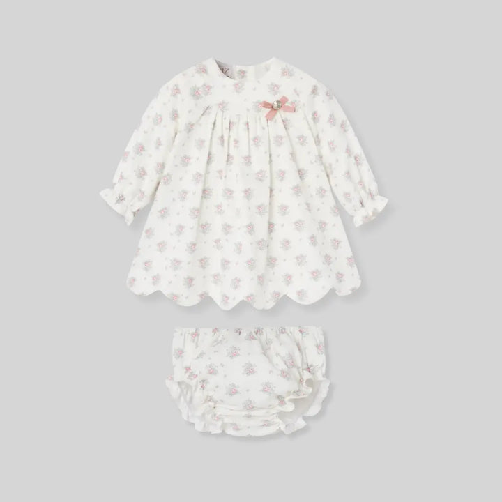 Blue Almonds Ltd Baby Girls Dress in Floral Garden Paz Rodriguez