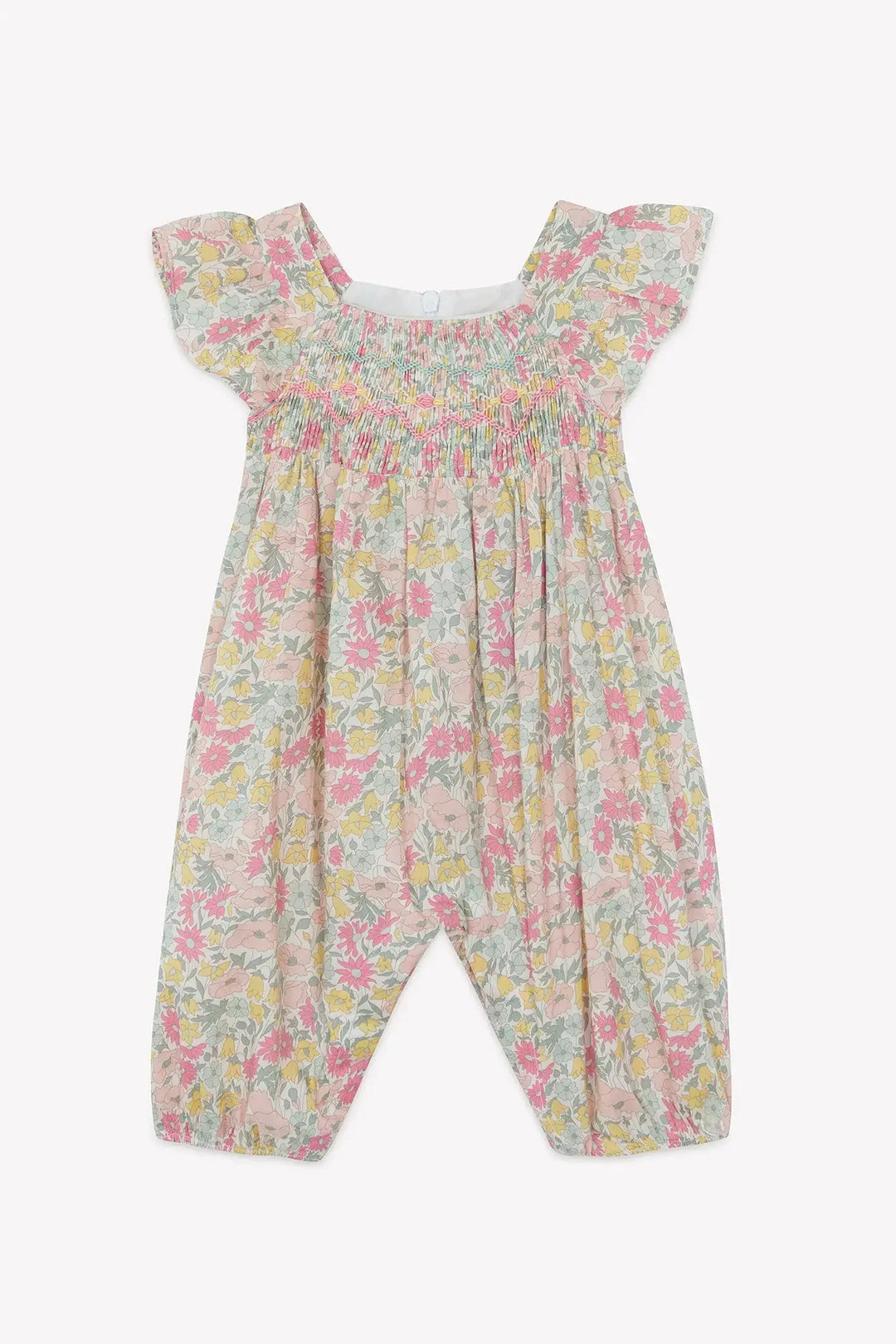 Blue Almonds Ltd Baby Girls Long Romper - Citrus Tartine et Chocolat