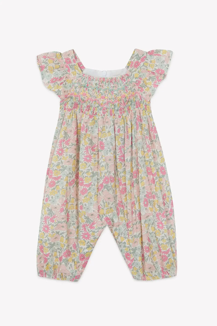 Blue Almonds Ltd Baby Girls Long Romper - Citrus Tartine et Chocolat