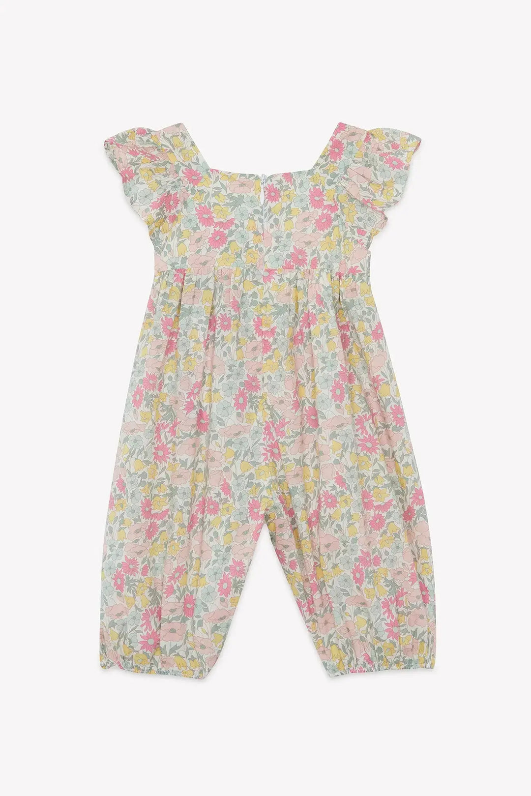 Blue Almonds Ltd Baby Girls Long Romper - Citrus Tartine et Chocolat