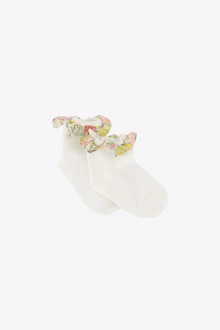 Blue Almonds Ltd Baby Girls Socks - Citrus Tartine et Chocolat