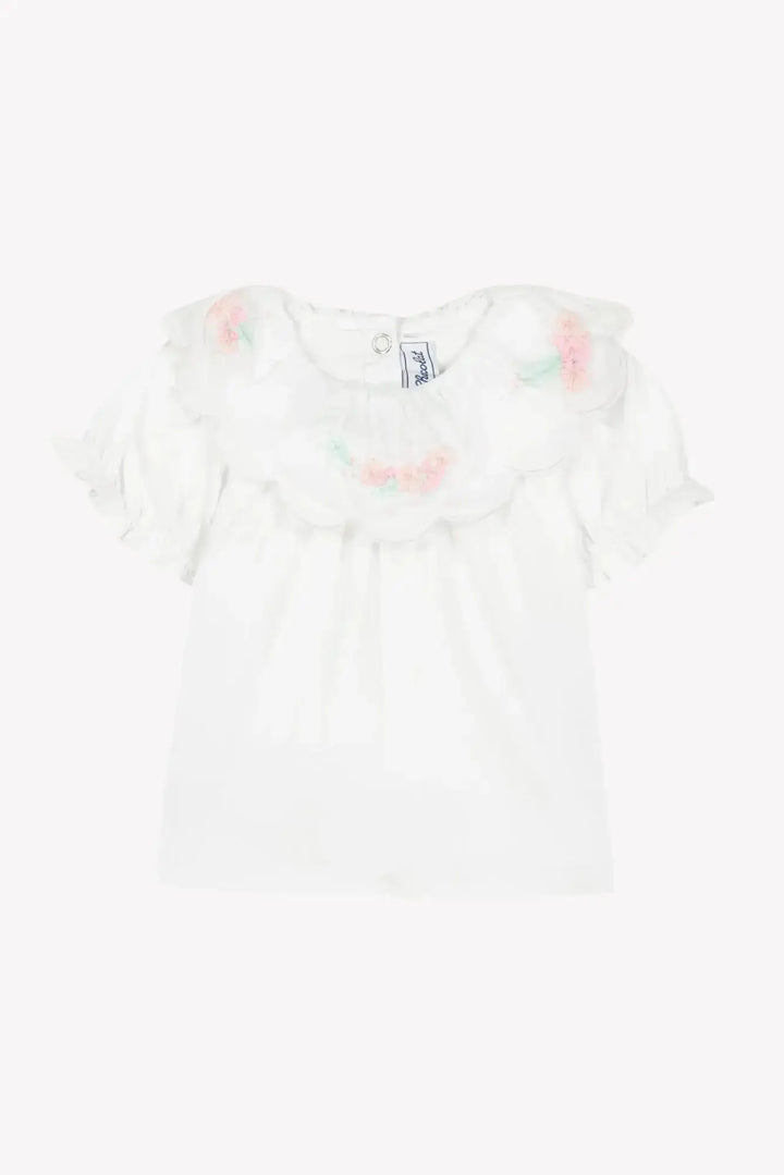 Blue Almonds Ltd Baby Girls Shorts - Pale Pink + Baby Girls T-Shirt - Azalea Tartine et Chocolat