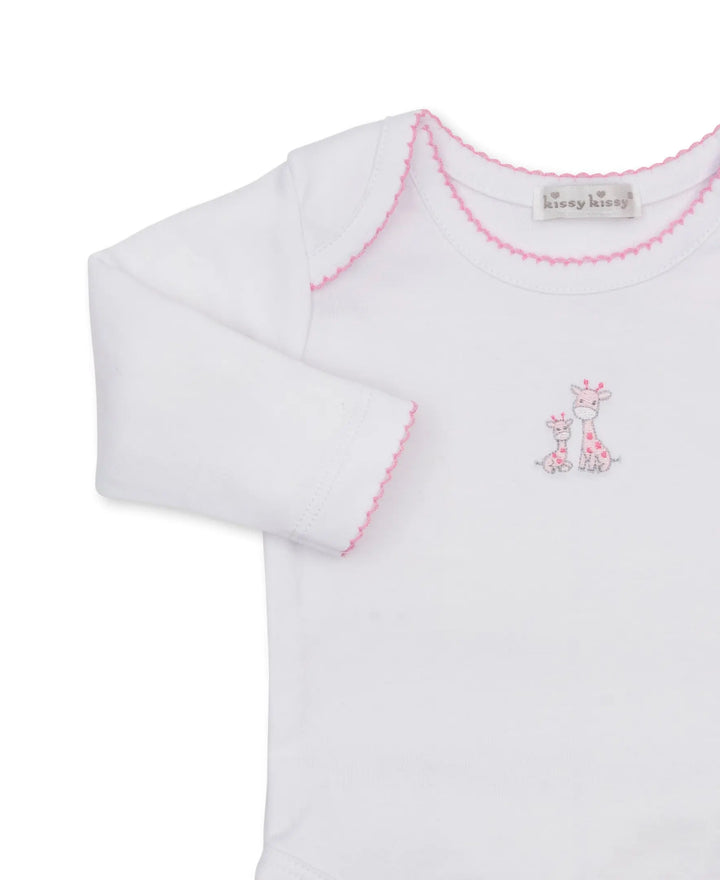 Baby Girls Footed Pant Set - Just Giraffes
