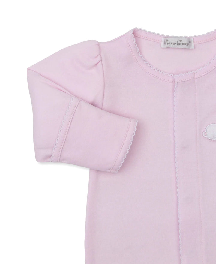 Baby Girls Footie - Pique Twin Bunnies