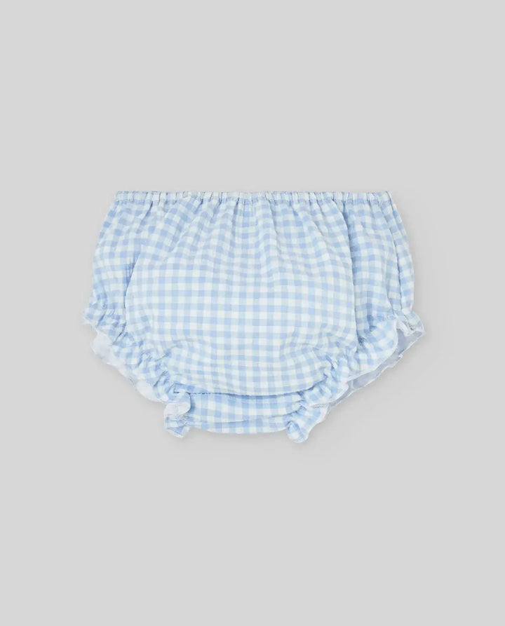 Blue Almonds Ltd WOVEN NEWBORN BLOOMERS ANADE - Sky Blue Paz Rodriguez
