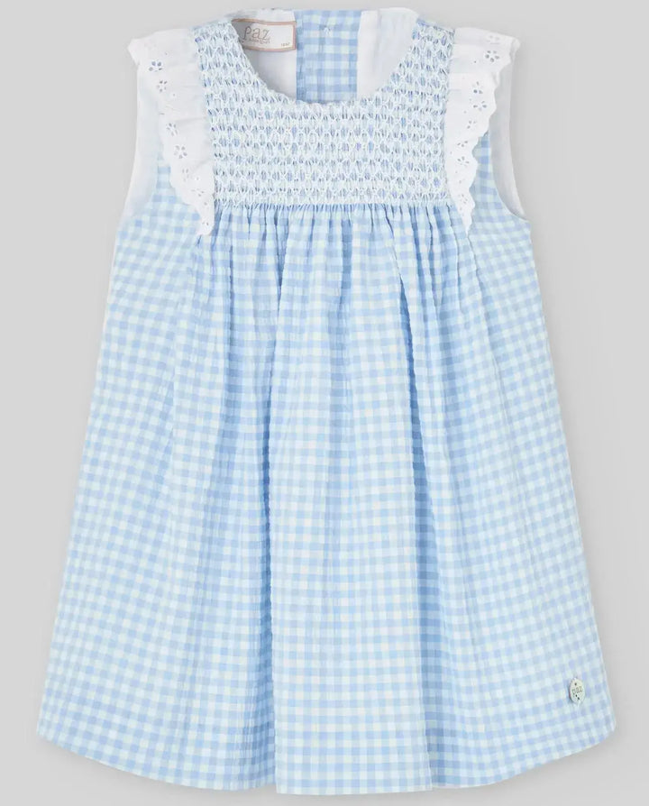 Blue Almonds Ltd WOVEN NEWBORN BLOOMERS ANADE WOVEN NEWBORN BLOOMERS + DRESS ANADE - Sky Blue Paz Rodriguez