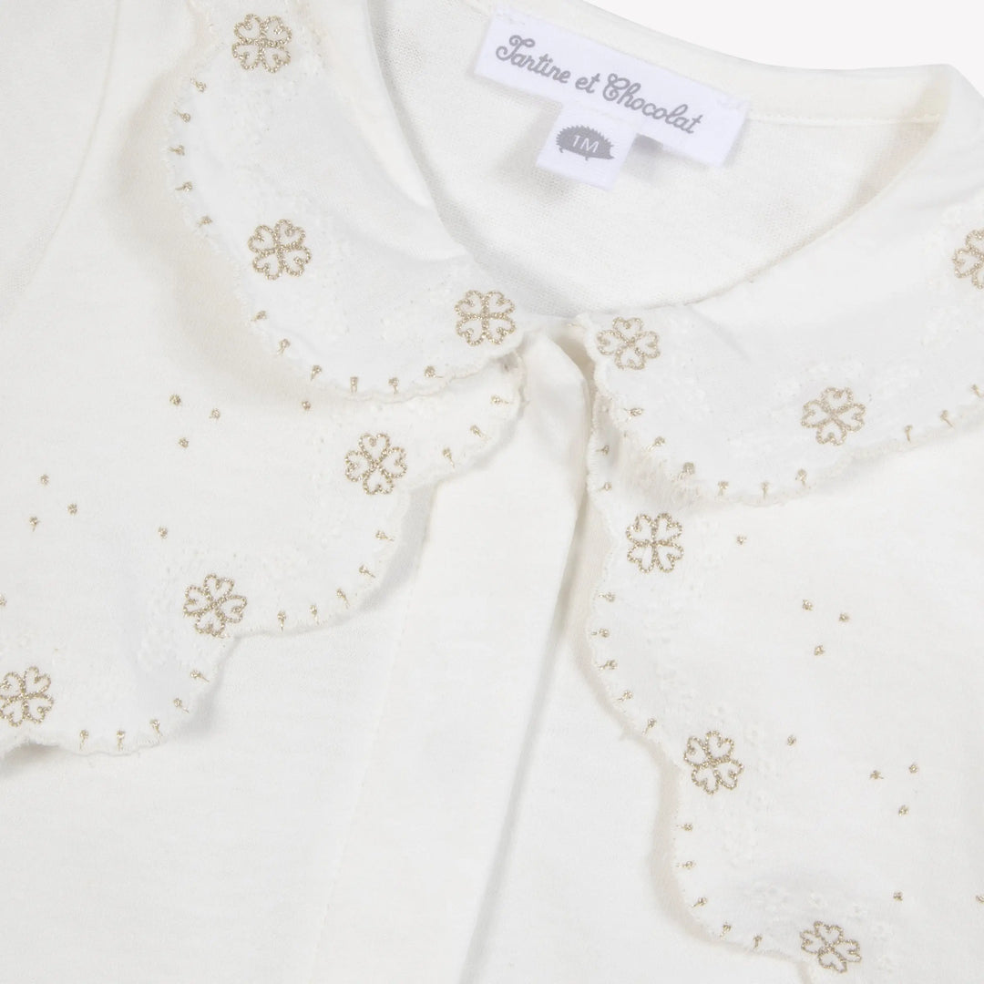 Blue Almonds Ltd Baby Girls Gold Anglaise Babygrow Tartine et Chocolat
