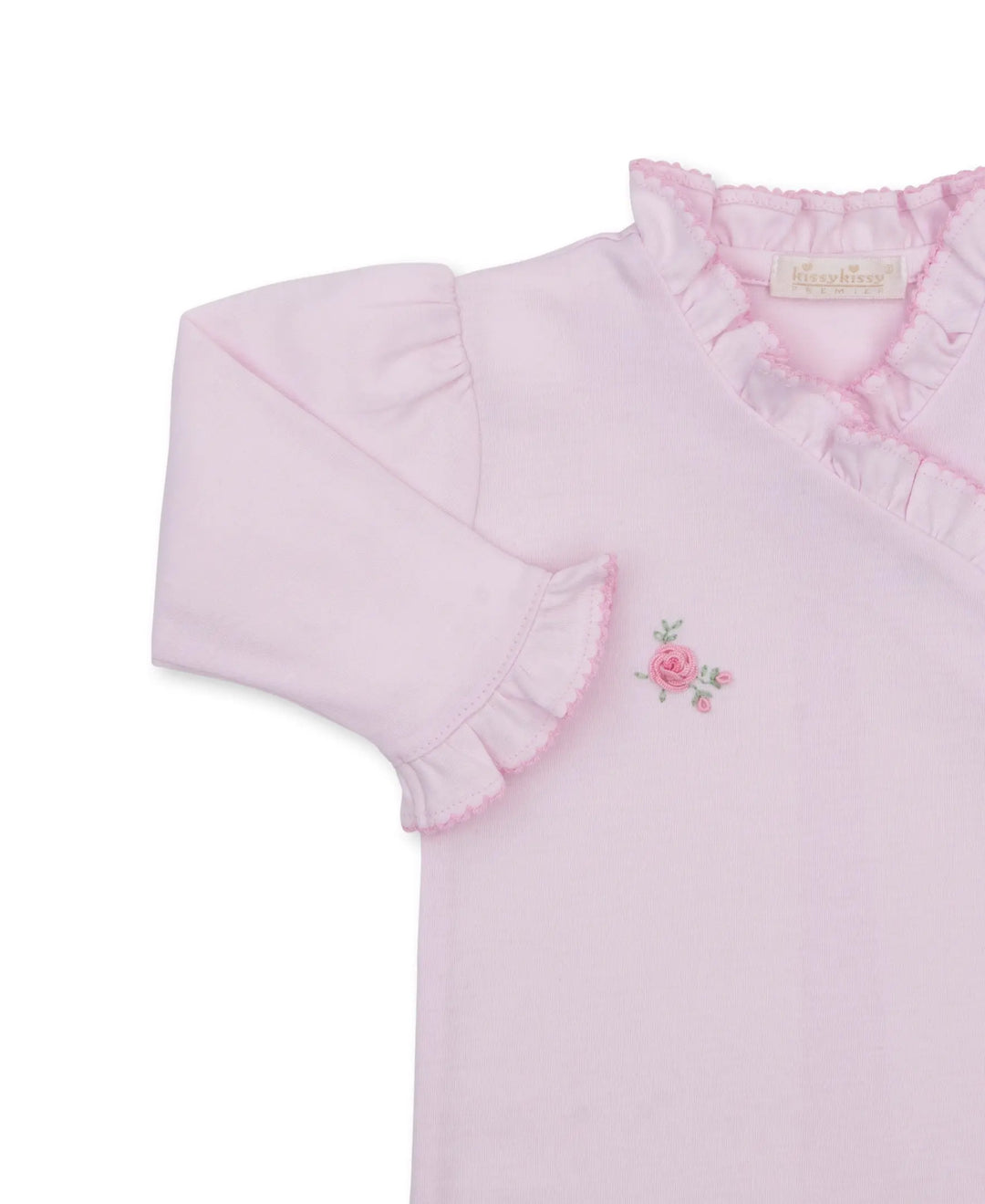 Baby Girls Hand Embroidered Babygrow - Cottage Roses