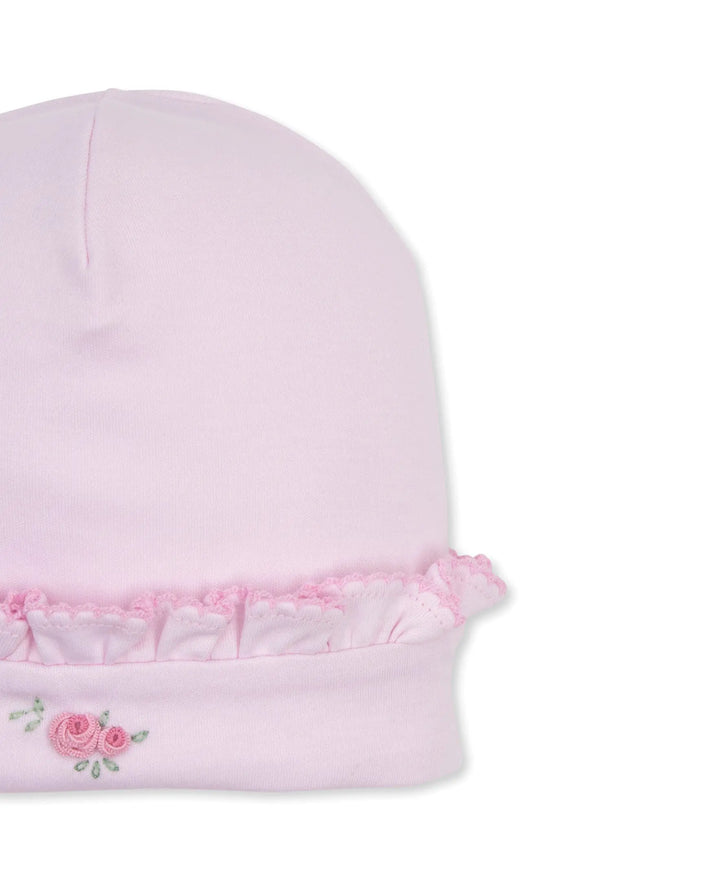 Baby Girls Hand Embroidered Hat - Cottage Roses