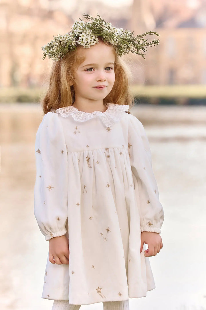 Blue Almonds Ltd Baby Girls Ivory Dress Tartine et Chocolat