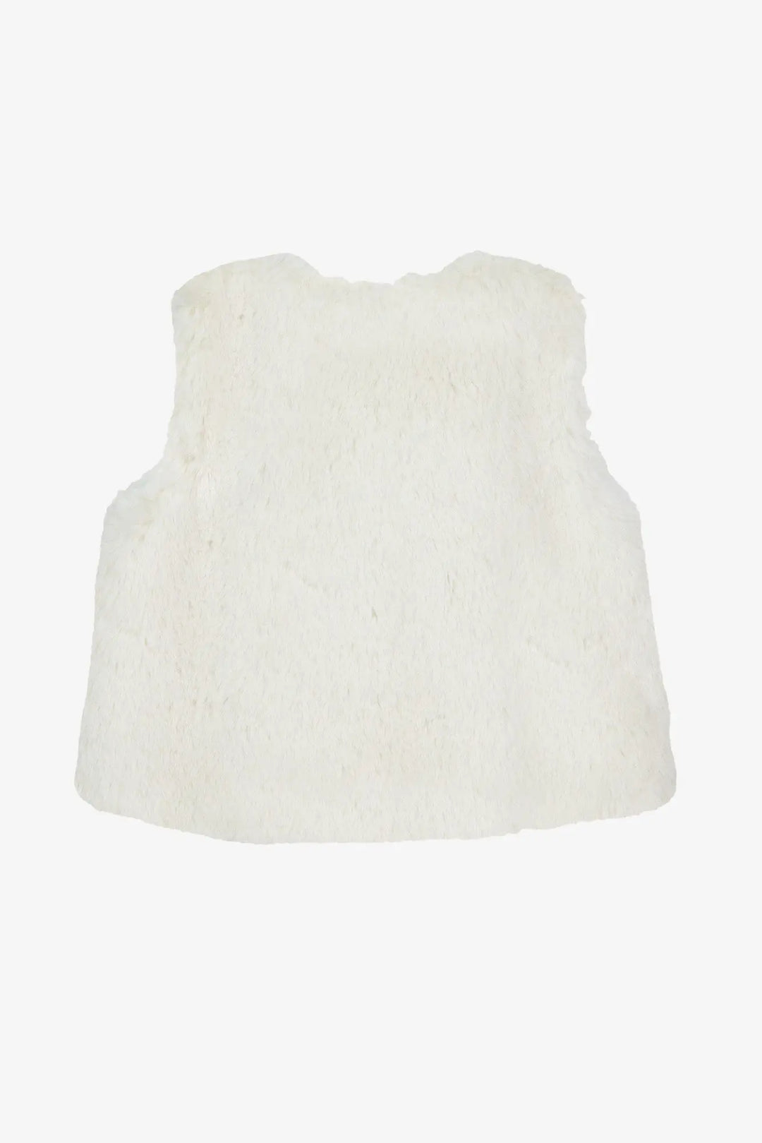 Blue Almonds Ltd Baby Girls Ivory Faux Fur Gilet Tartine et Chocolat