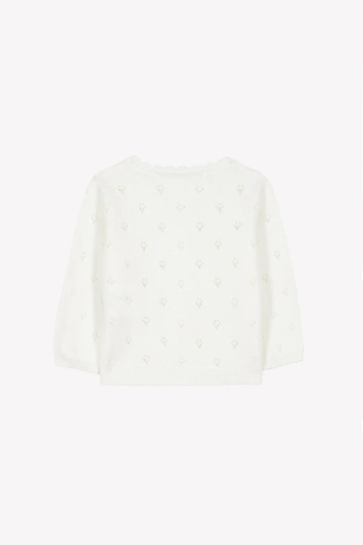 Blue Almonds Ltd Baby Girls Jumper - White Tartine et Chocolat