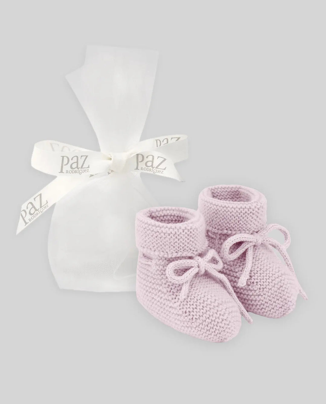 Baby Girls Knitted Booties Essential in Light Pink