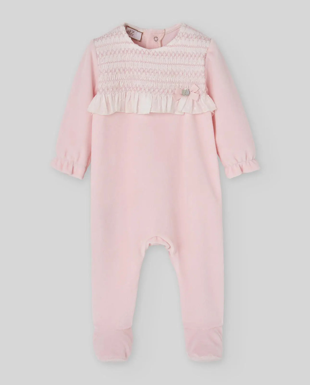 Baby Girls Knitted Hat & Romper Set Ternura in Chalk Pink