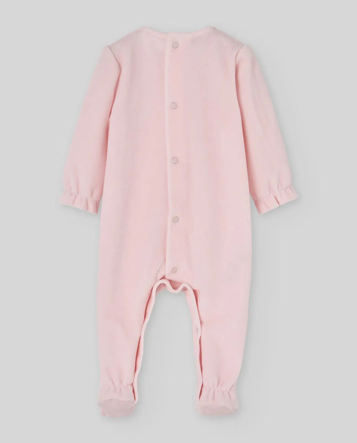 Baby Girls Knitted Hat & Romper Set Ternura in Chalk Pink