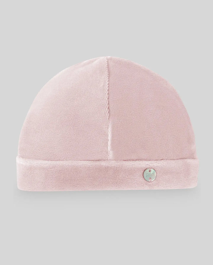 Baby Girls Knitted Hat & Romper Set Ternura in Chalk Pink