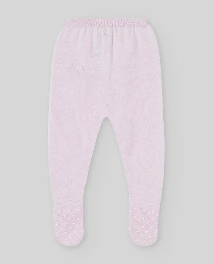 Blue Almonds Ltd KNIT NEWBORN LEGGINS PAZ V26 - Chalk PinkCream Paz Rodriguez