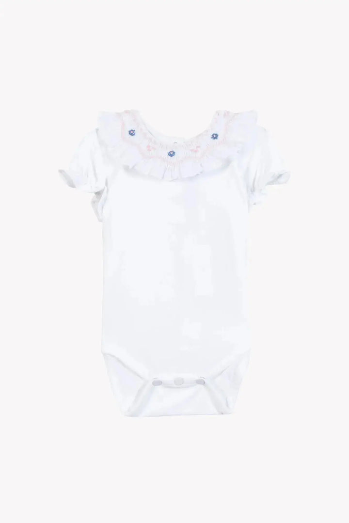 Blue Almonds Ltd Baby Girls Shorts - White + Baby Girls Jumper - White 2 Tartine et Chocolat
