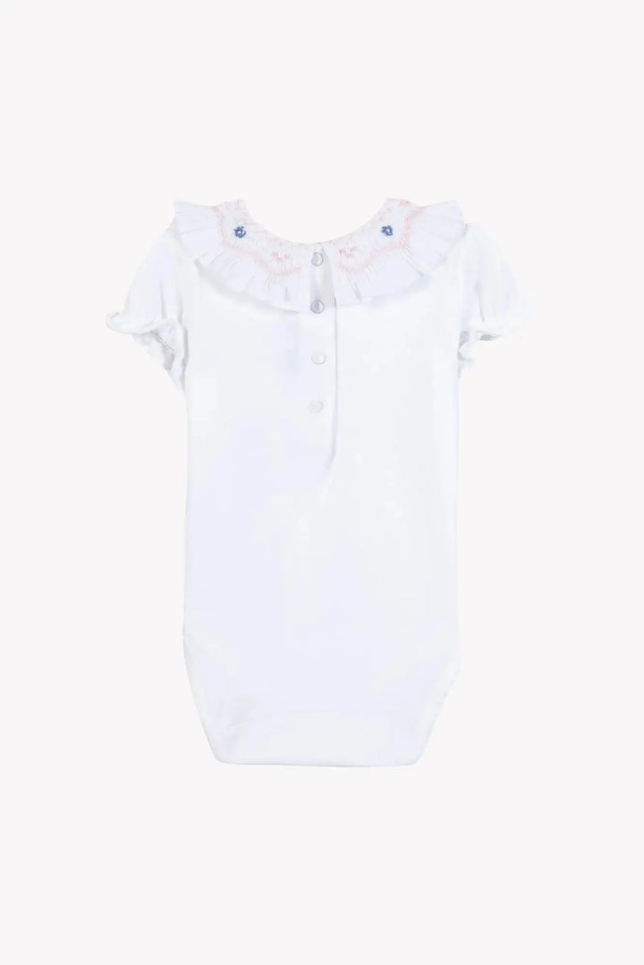 Blue Almonds Ltd Baby Girls Shorts - White + Baby Girls Jumper - White 2 Tartine et Chocolat