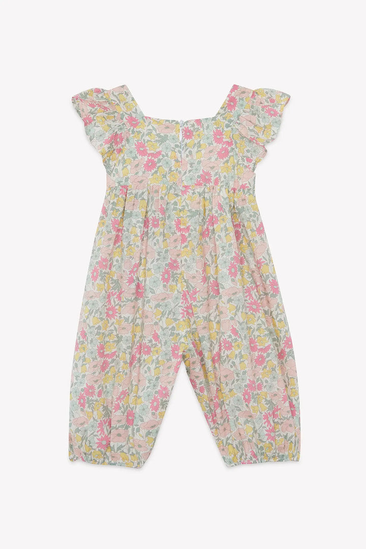 Blue Almonds Ltd Baby Girls Long Romper - Citrus Tartine et Chocolat