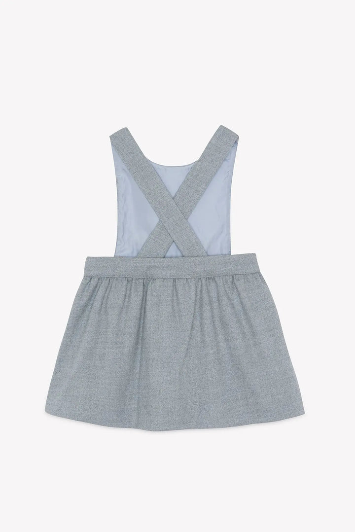 Blue Almonds Ltd Baby Girls Mid-Grey Marl Dress Tartine et Chocolat