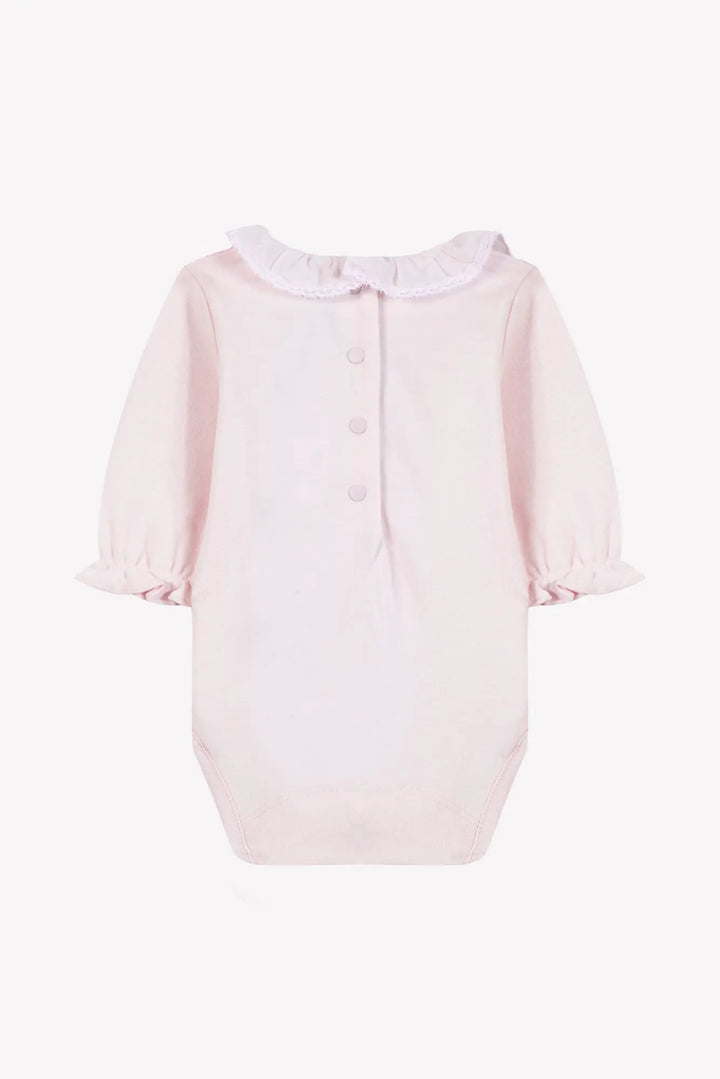 Blue Almonds Ltd Baby Girls Mid-Grey Marl Dress & Blush Pink Bodysuit Set Tartine et Chocolat