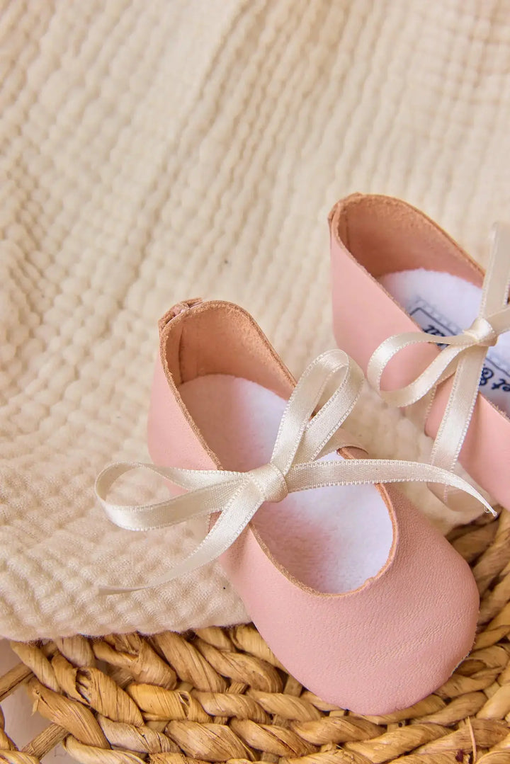 Blue Almonds Ltd Baby Girls Shoes - Pale Pink Tartine et Chocolat