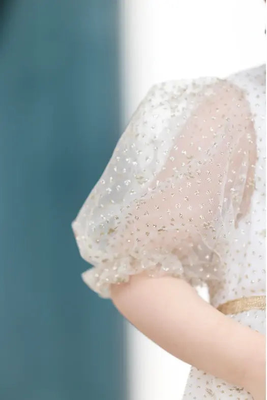 Blue Almonds Ltd Baby Girls Party Glitter Tulle Dress Tartine et Chocolat