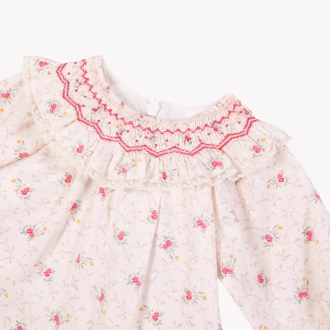 Blue Almonds Ltd Baby Girls Pink Floral Dress Tartine et Chocolat