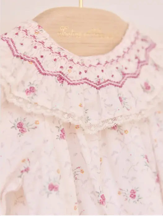 Blue Almonds Ltd Baby Girls Pink Floral Dress Tartine et Chocolat