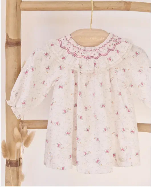 Blue Almonds Ltd Baby Girls Pink Floral Dress Tartine et Chocolat