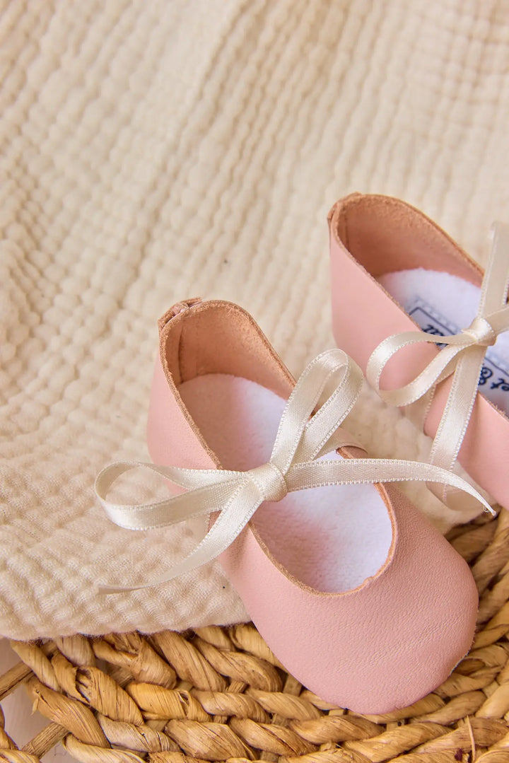 Blue Almonds Ltd Baby Girls Shoes - Pale Pink Tartine et Chocolat