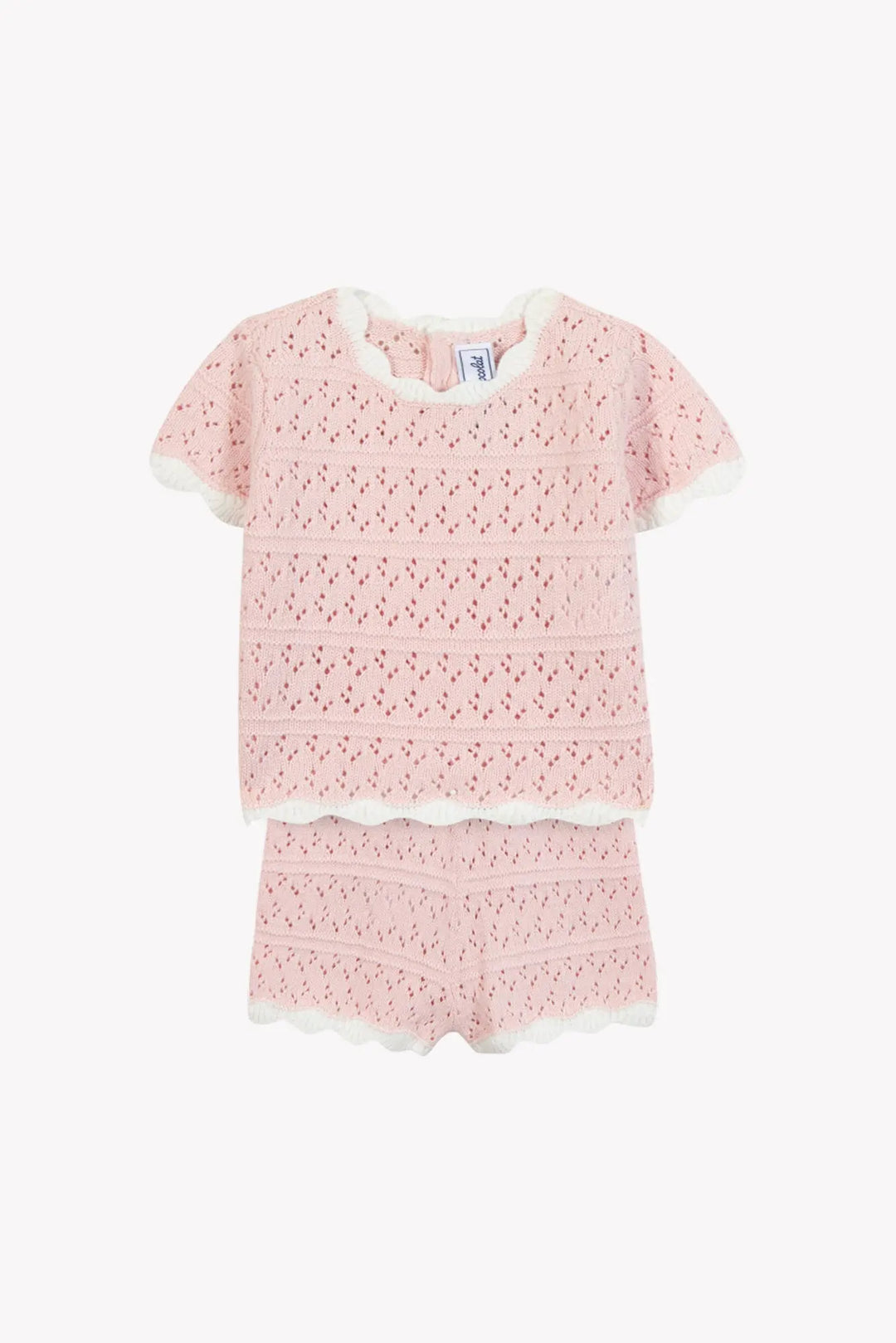 Blue Almonds Ltd Baby Girls Short - Pale Pink Tartine et Chocolat