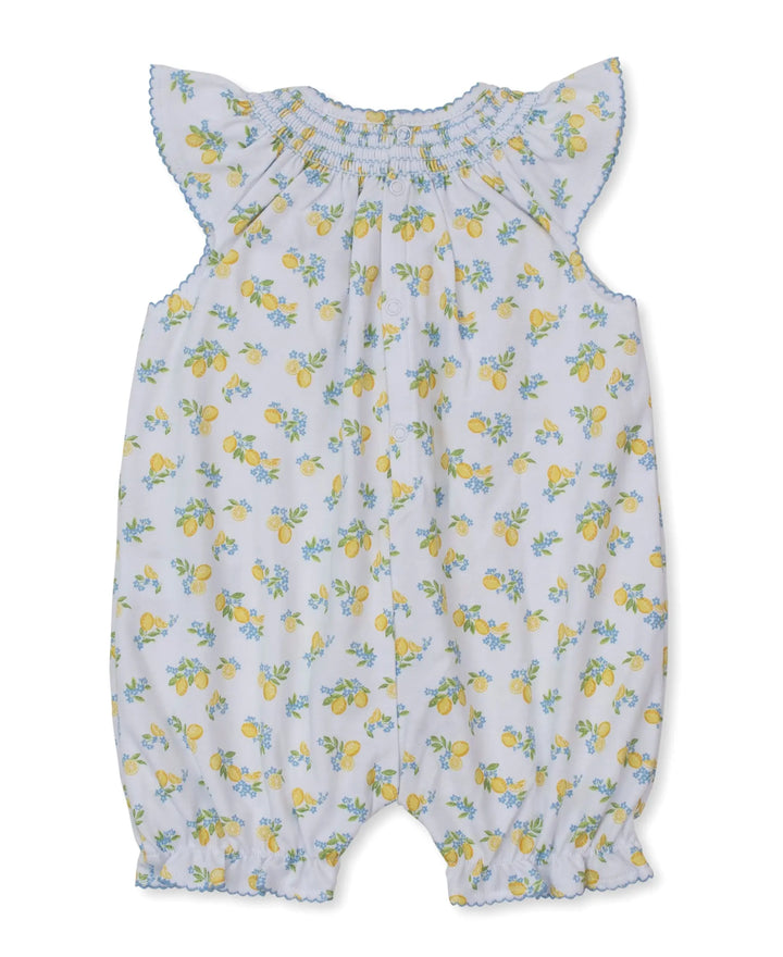 Baby Girls Short Playsuit - Lemon Blossoms