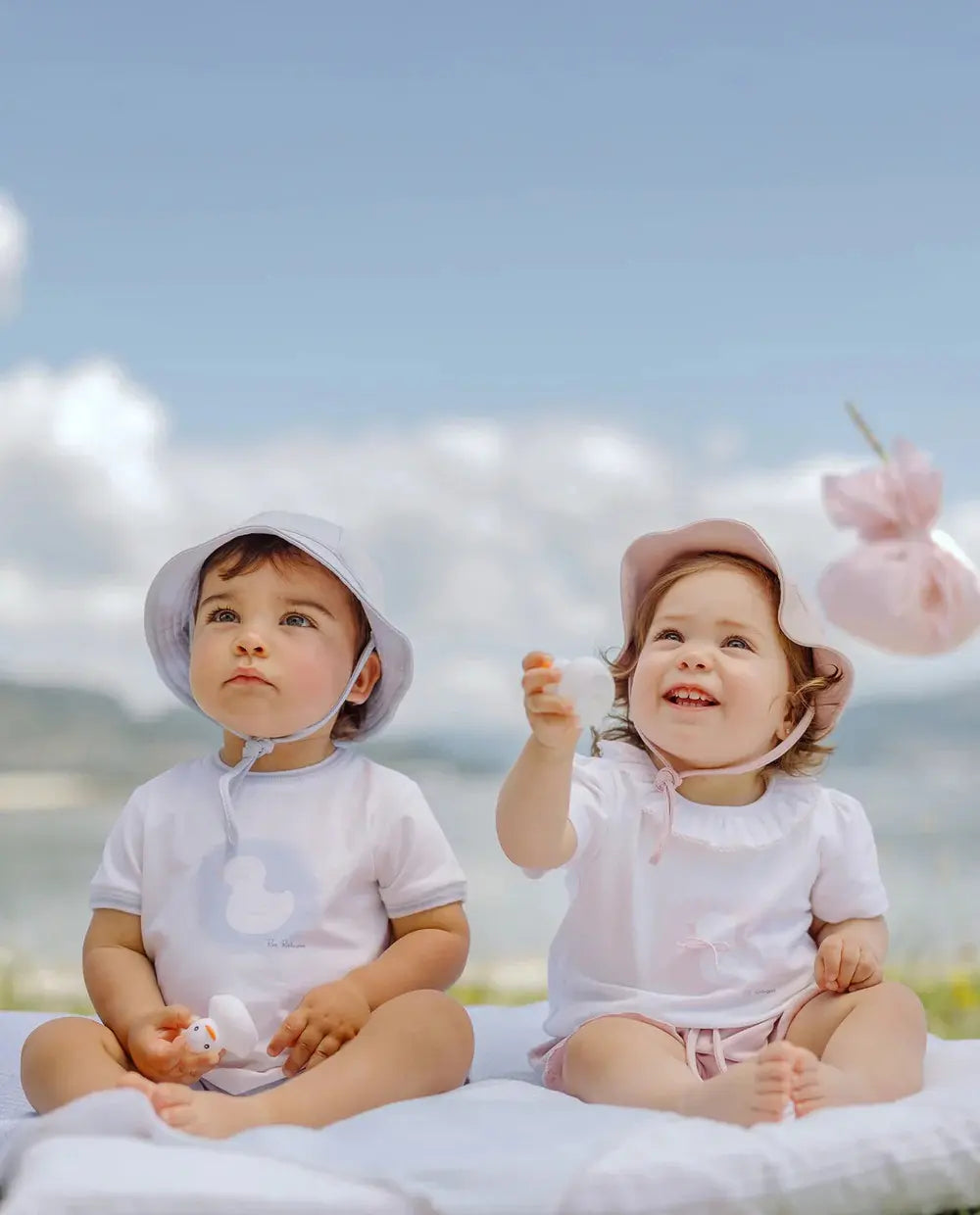 Blue Almonds Ltd Baby Girls Short Set in Baby Pink Paz Rodriguez