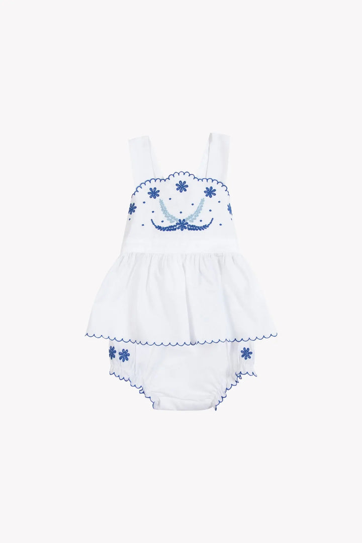 Blue Almonds Ltd Baby Girls Short - White 2 Tartine et Chocolat