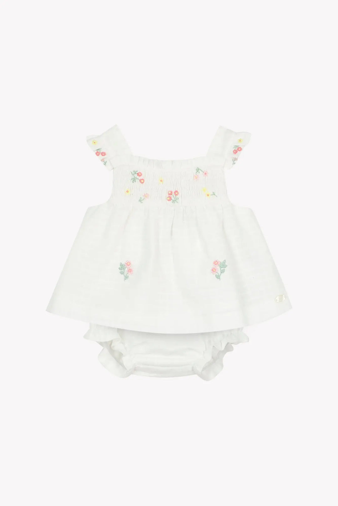 Blue Almonds Ltd Baby Girls Short - White Tartine et Chocolat
