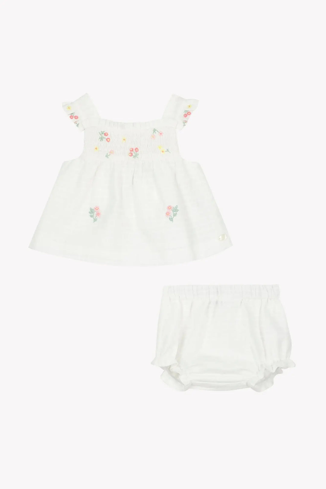 Blue Almonds Ltd Baby Girls Short - White Tartine et Chocolat