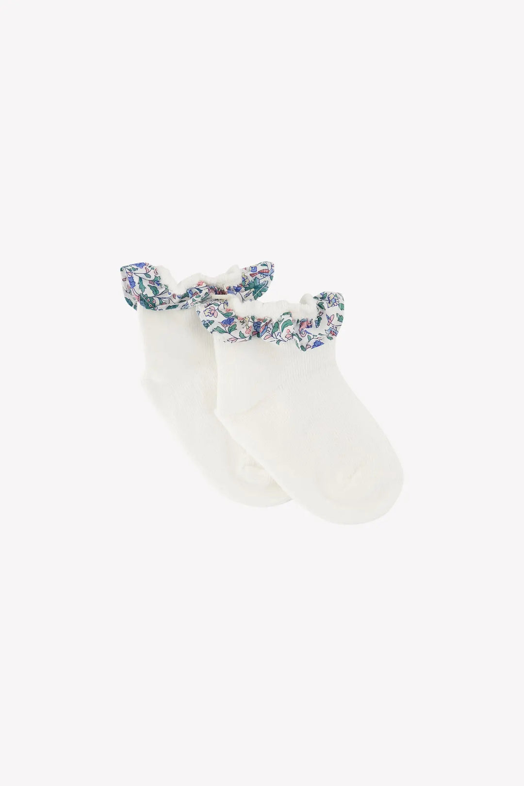 Blue Almonds Ltd Baby Girls Socks - White Tartine et Chocolat
