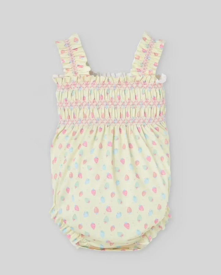 Blue Almonds Ltd KNIT NEWBORN SWIMSUIT BAO V26 - Lemon Yellow Paz Rodriguez