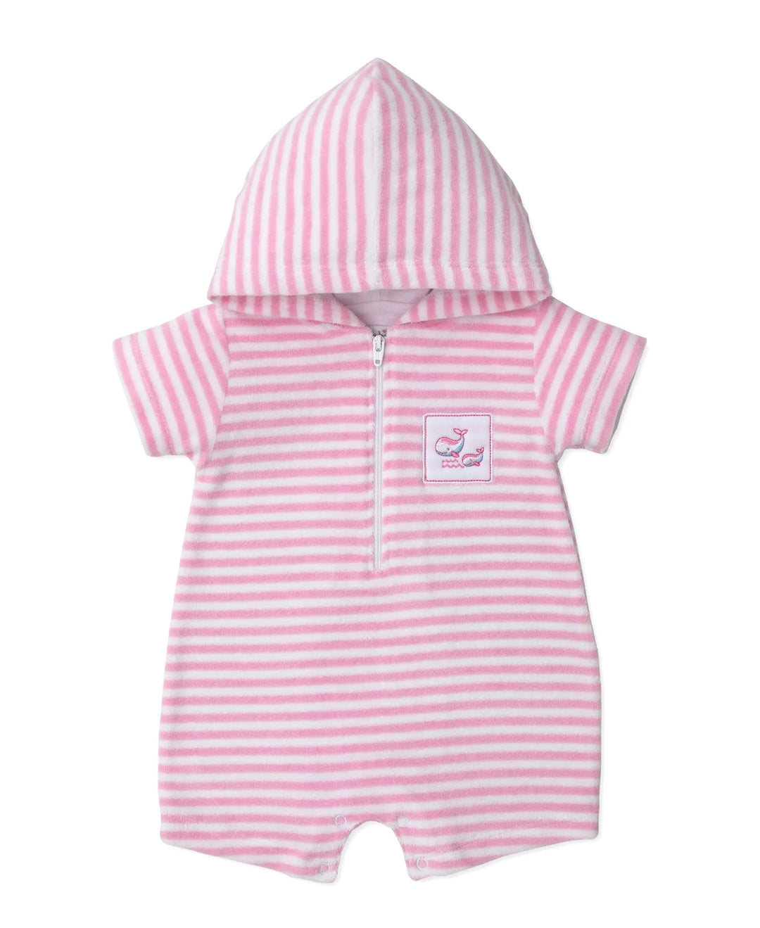 Blue Almonds Ltd Baby Girls Terry Romper - Whale Pods Kissy Kissy