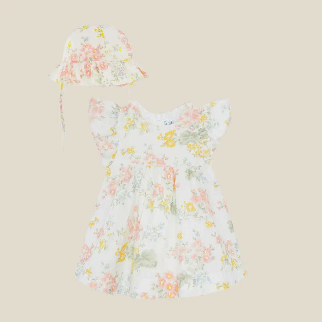 Blue Almonds Ltd Baby Girls Vintage Floral Dress Set Tartine et Chocolat