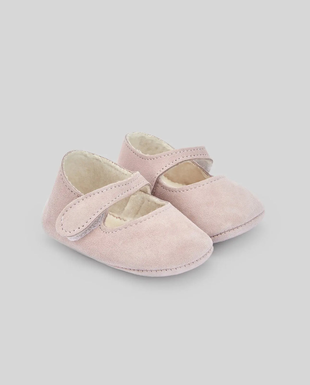 Blue Almonds Ltd Baby Girls Woven Booties Essential in Mist Pink Paz Rodriguez